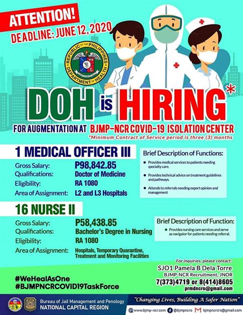 ndp doh hiring 2024